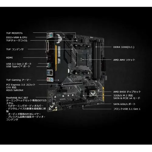 华硕b450m主板插线图