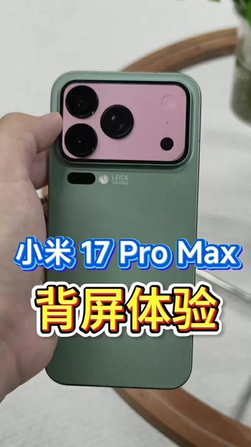 小米17promax背屏怎么设置